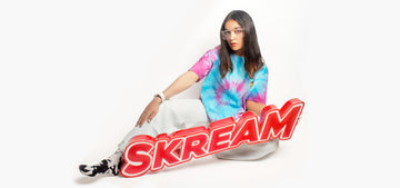 Drippin' in Pink: Skream Unisex Streetwear's Tie-Dye T-Shirt Takes Urban Fashion to the Next Level