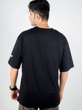 Black oversized t-shirt, savage band metal y2k print, skream streetwear t-shirt