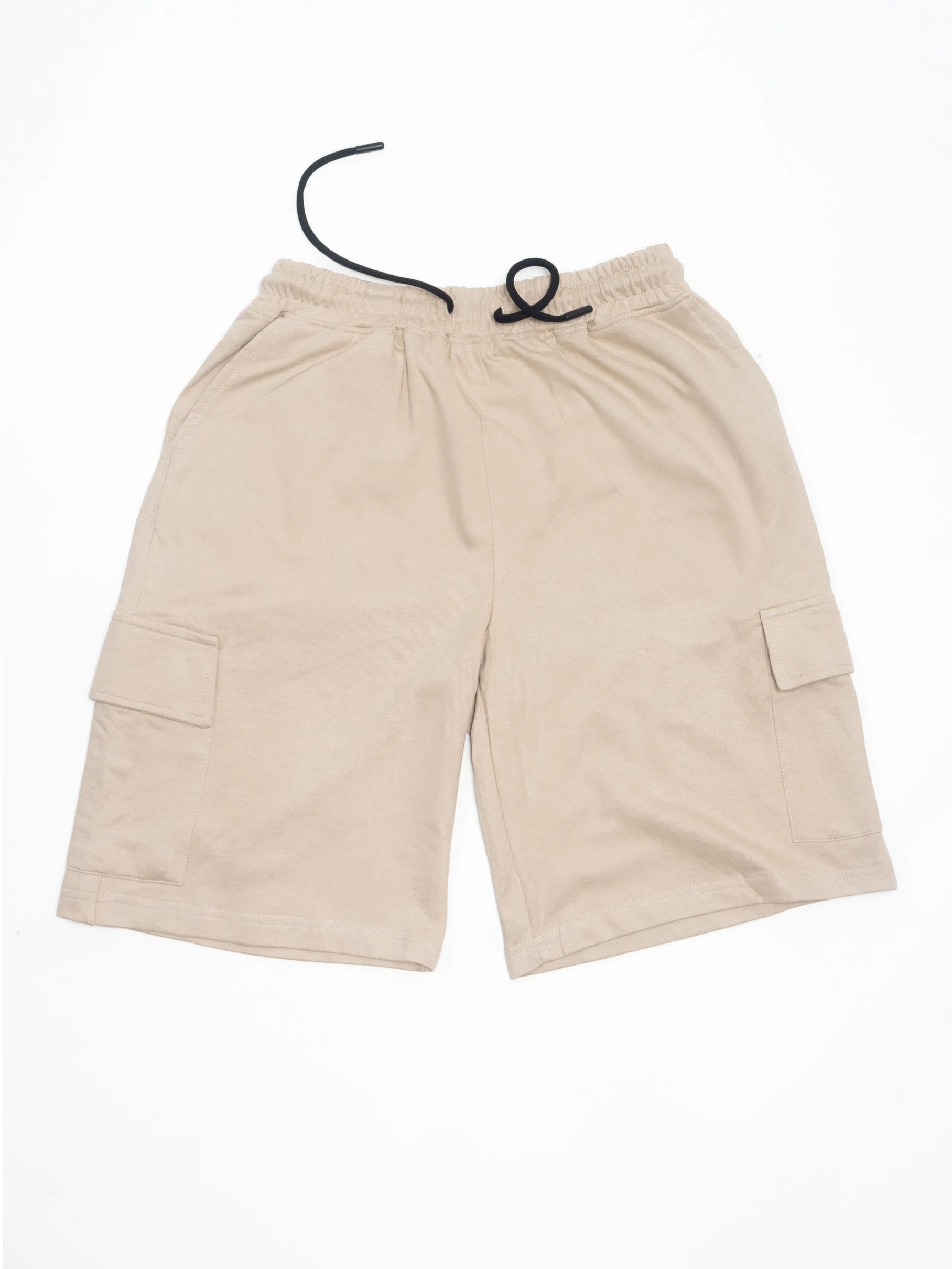 Relaxed Fit Beige Shorts for Men - Main Image