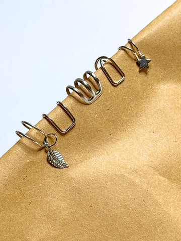 5-Piece Silver-Plated Non-Piercing Ear Cuff Set