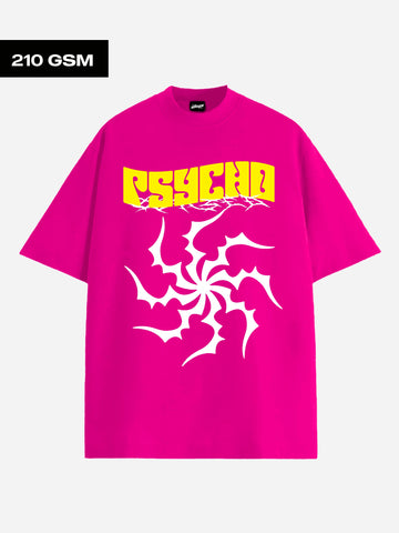 Psycho Black Y2K Oversized T-shirt