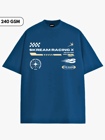 Skream Racing Club Heavy Weight Oversized Tee