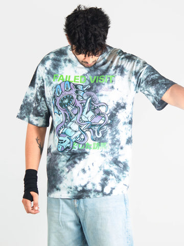 Failed Visit Oversized Tie-Dye T-shirt for Men