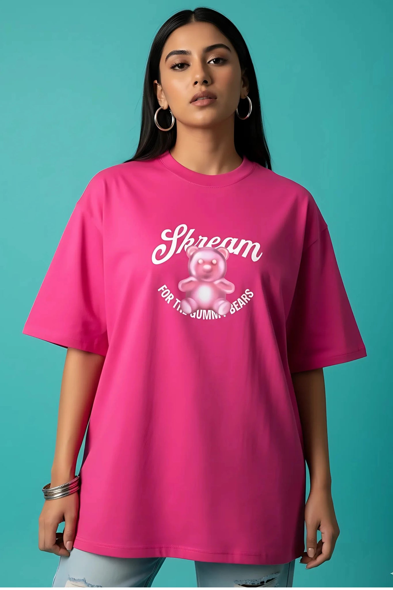 3 Gummy Bears Oversized Tee