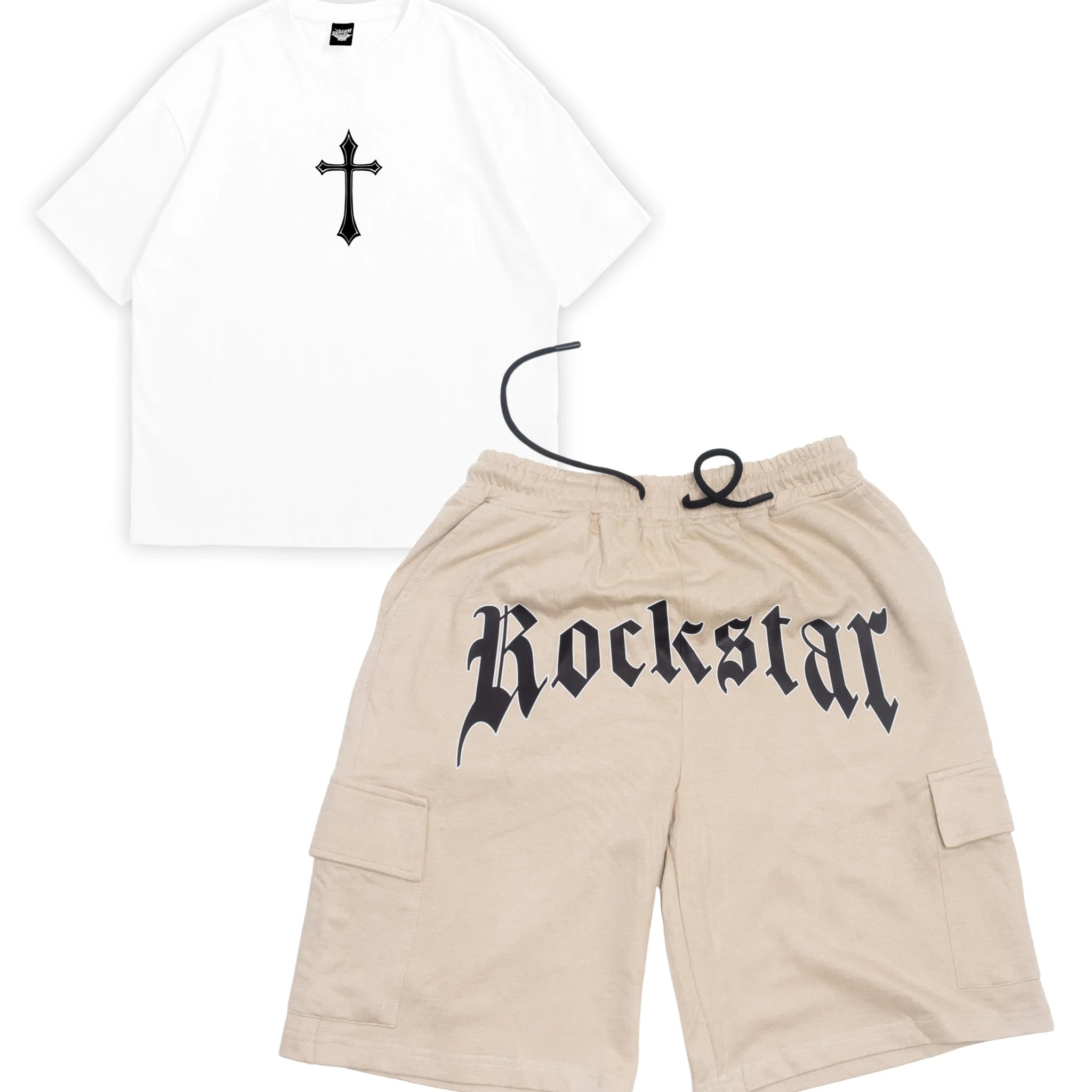 Rockstar Combo - Oversized T-shirt and Shorts