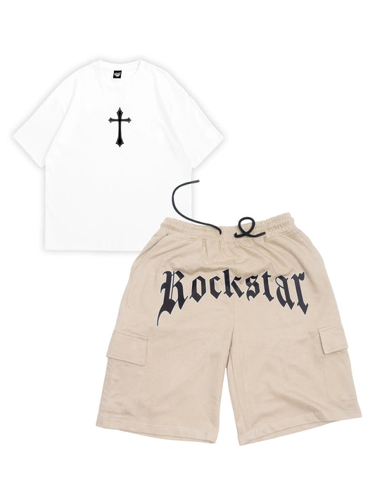 Rockstar Combo - Oversized T-shirt and Shorts