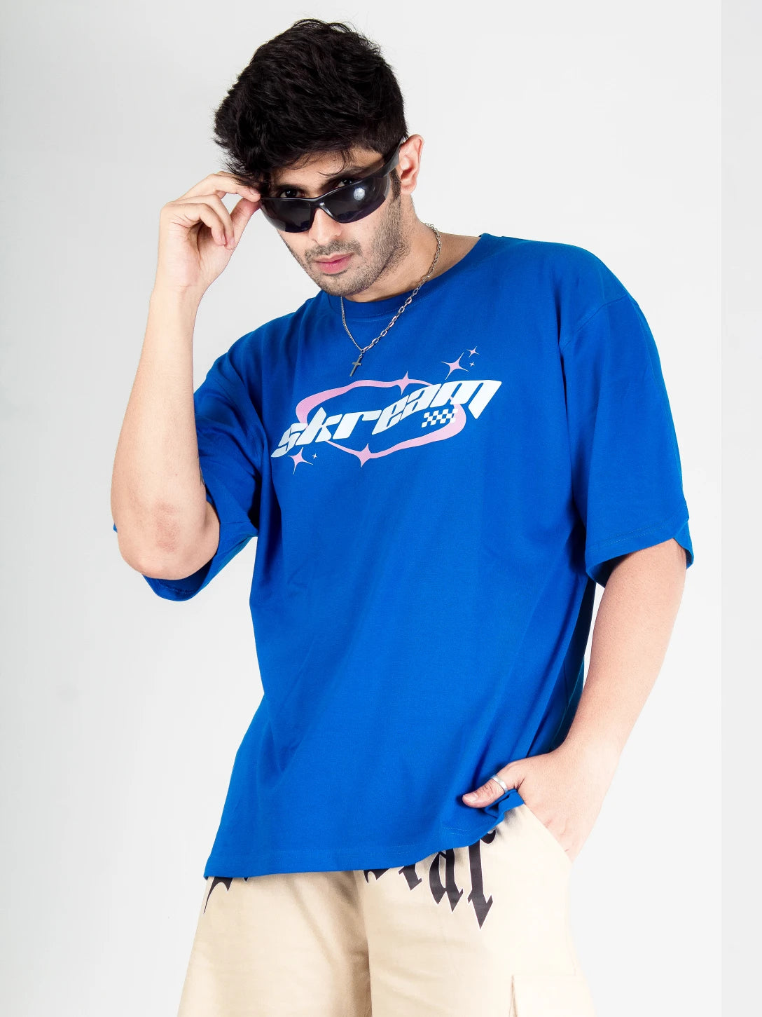 Skream Y2K Oversized T-shirt for Men