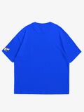 Blue oversized T-shirt, Astroboy anime graphic y2k print, skream streetwear t-shirt 