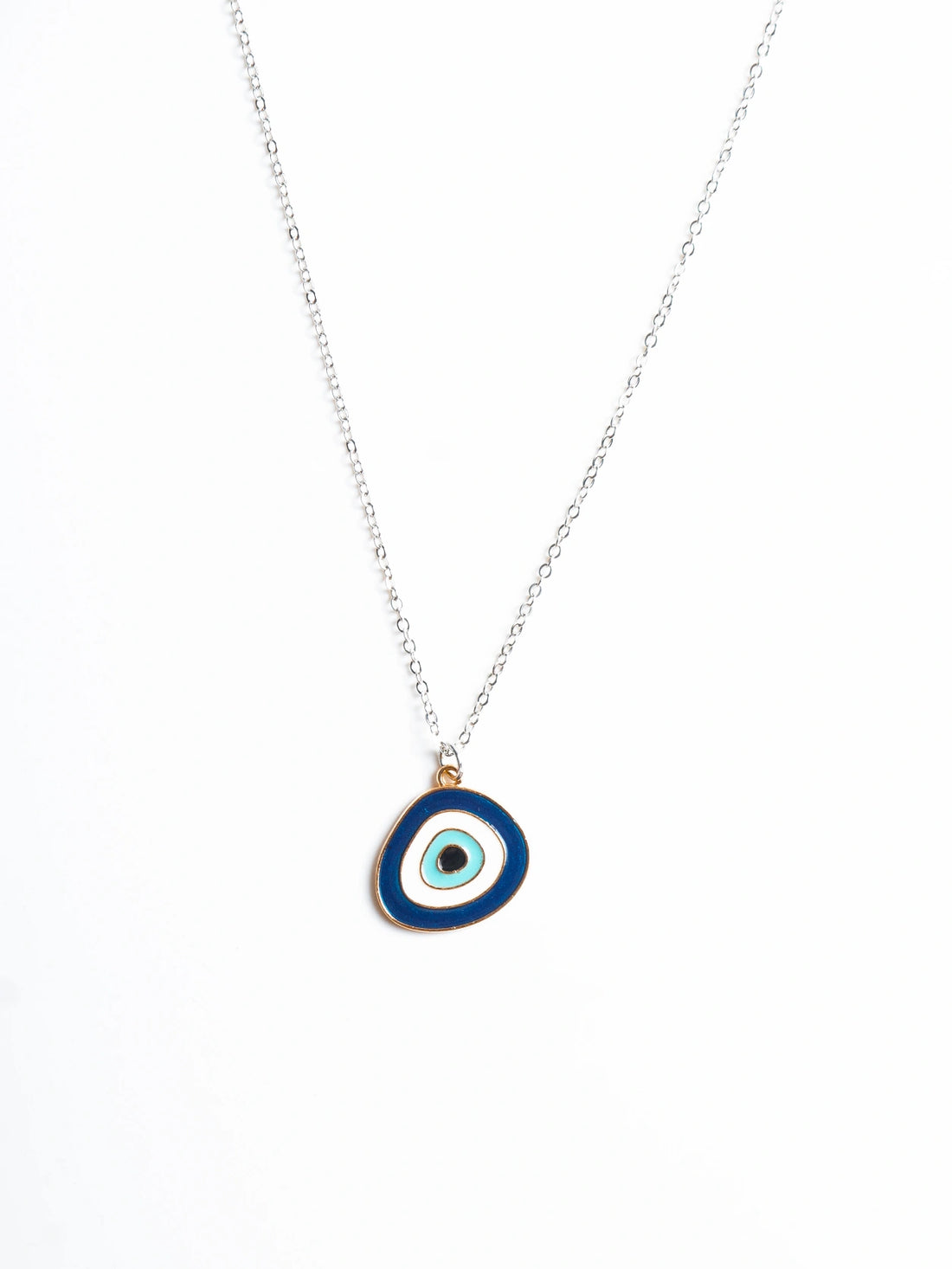 Evil Eye Y2K Silver and Golden Neck Chain for Women