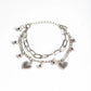 Multilayer Y2k Chunky Heart Bracelet for Women