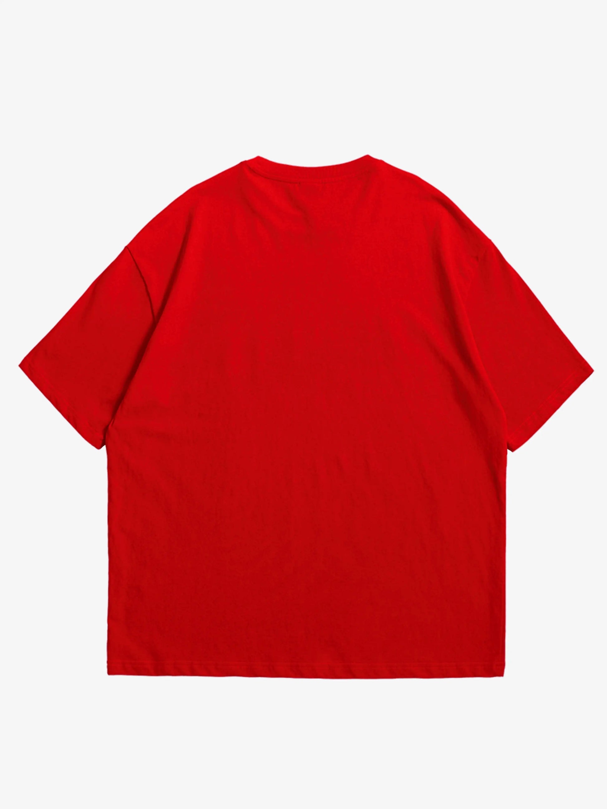 Red oversized T-shirt, Skream essentials graphic y2k print, skream streetwear t-shirt 