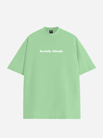 Socially Allergic Heavy Weight Unisex Oversized Tee | SKREAM®