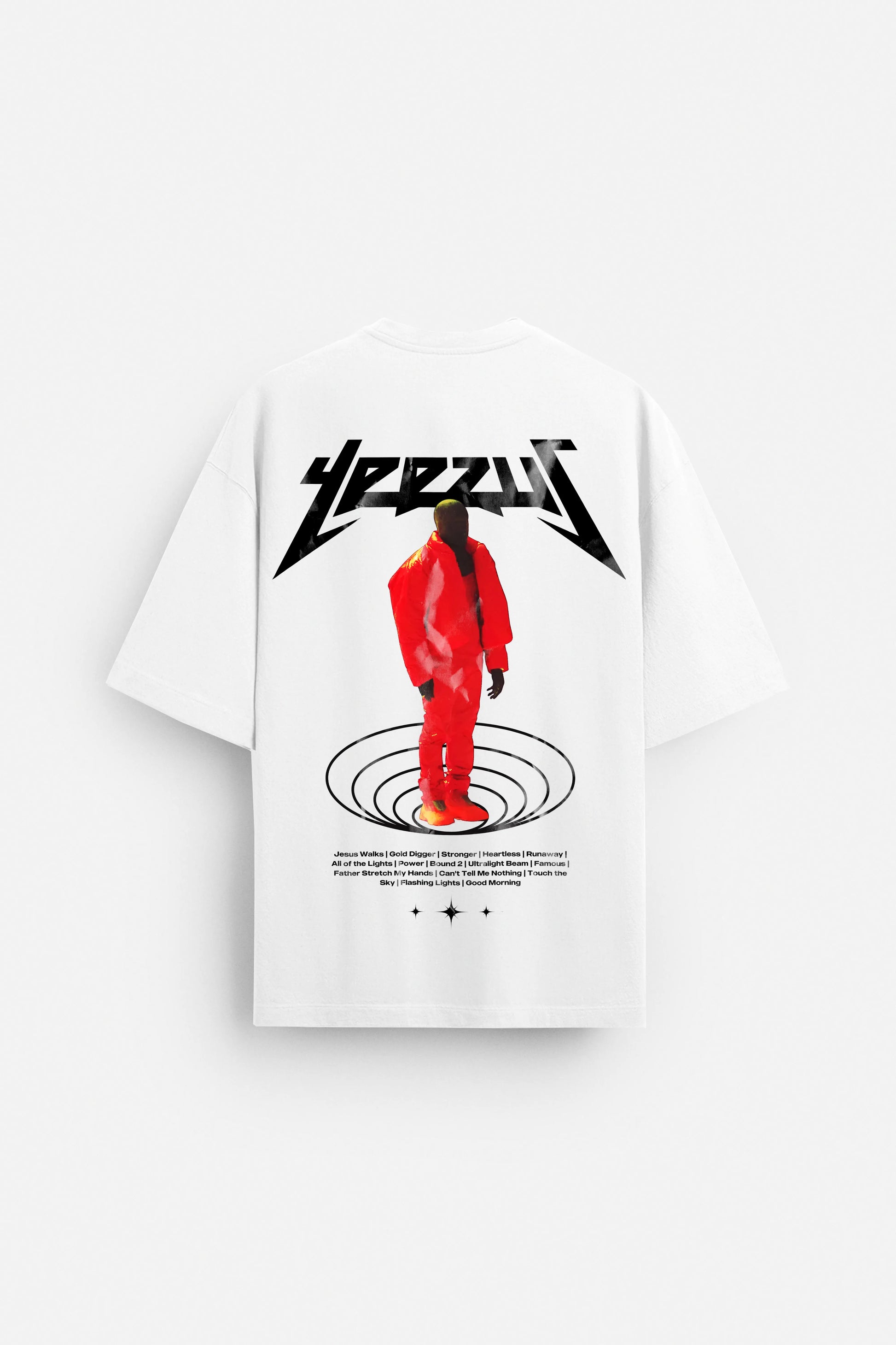 Kanye West Iconic Donda Yeezy White Oversized Tee for Men and Women