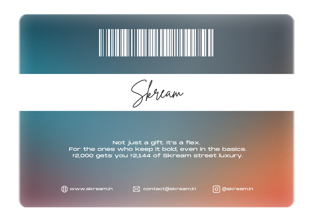 Skream Digital Gift Cards – Flex to Black