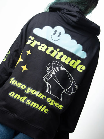 Gratitude Oversized Hoodie for Women