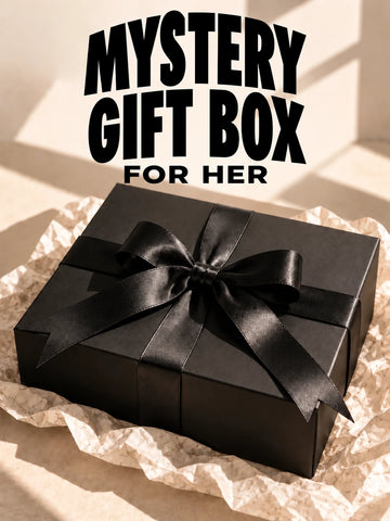 SKREAM Mystery Gift Box for Her — closed black gift box with satin ribbon