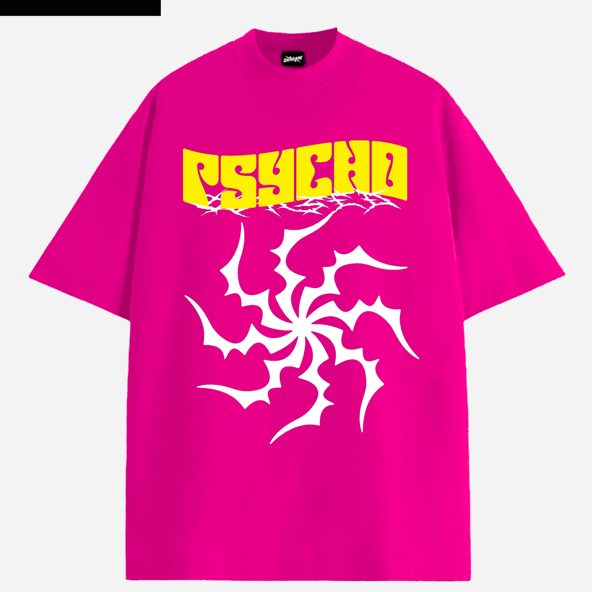 Psycho Black Y2K Oversized T-shirt