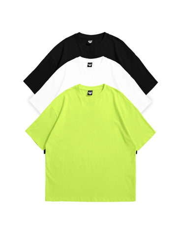 Skream 3-pack Plain Oversized T-shirts Combo