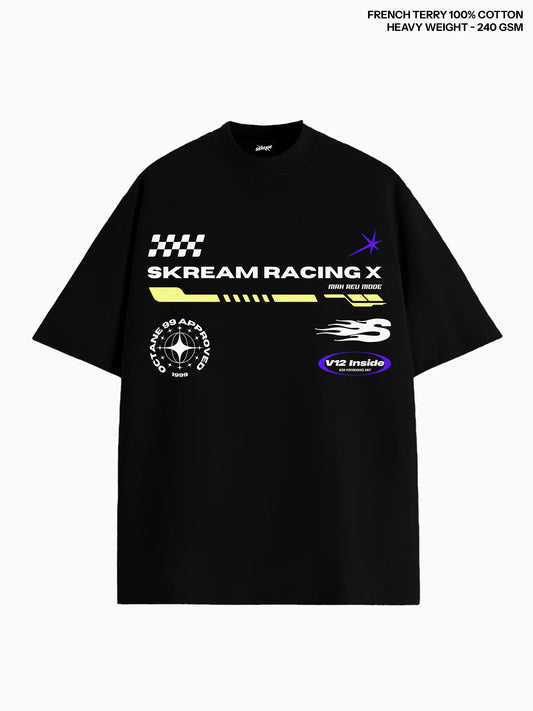 Skream Racing Club Heavy Weight Oversized Tee