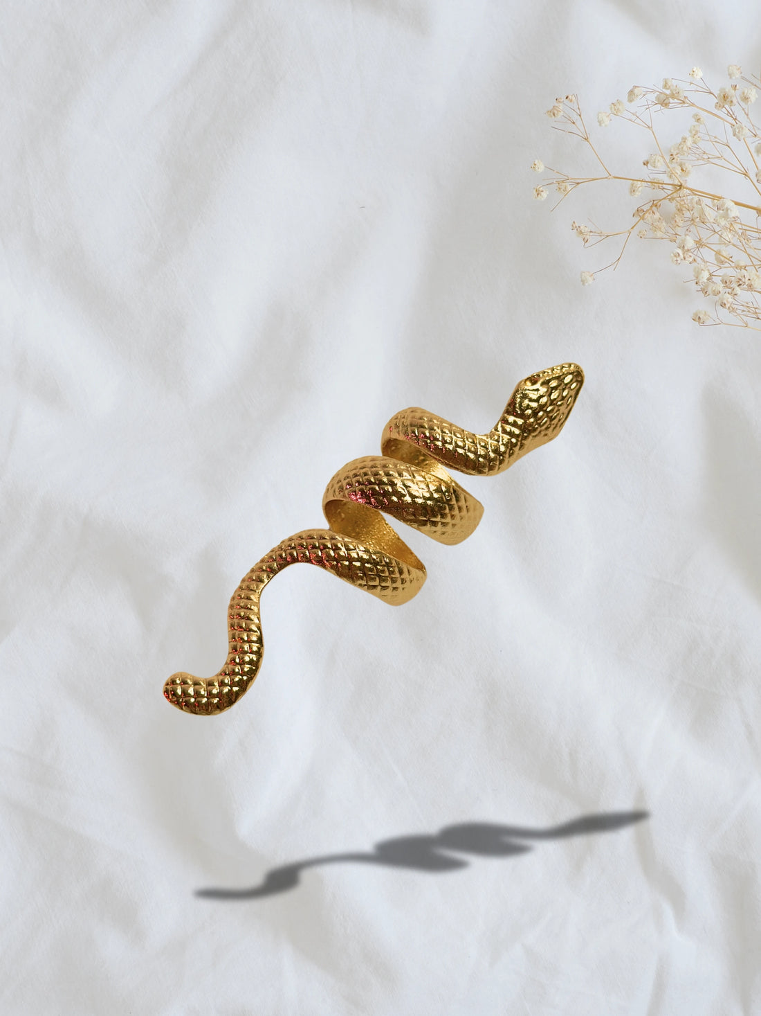 Golden Snake Ring for Women